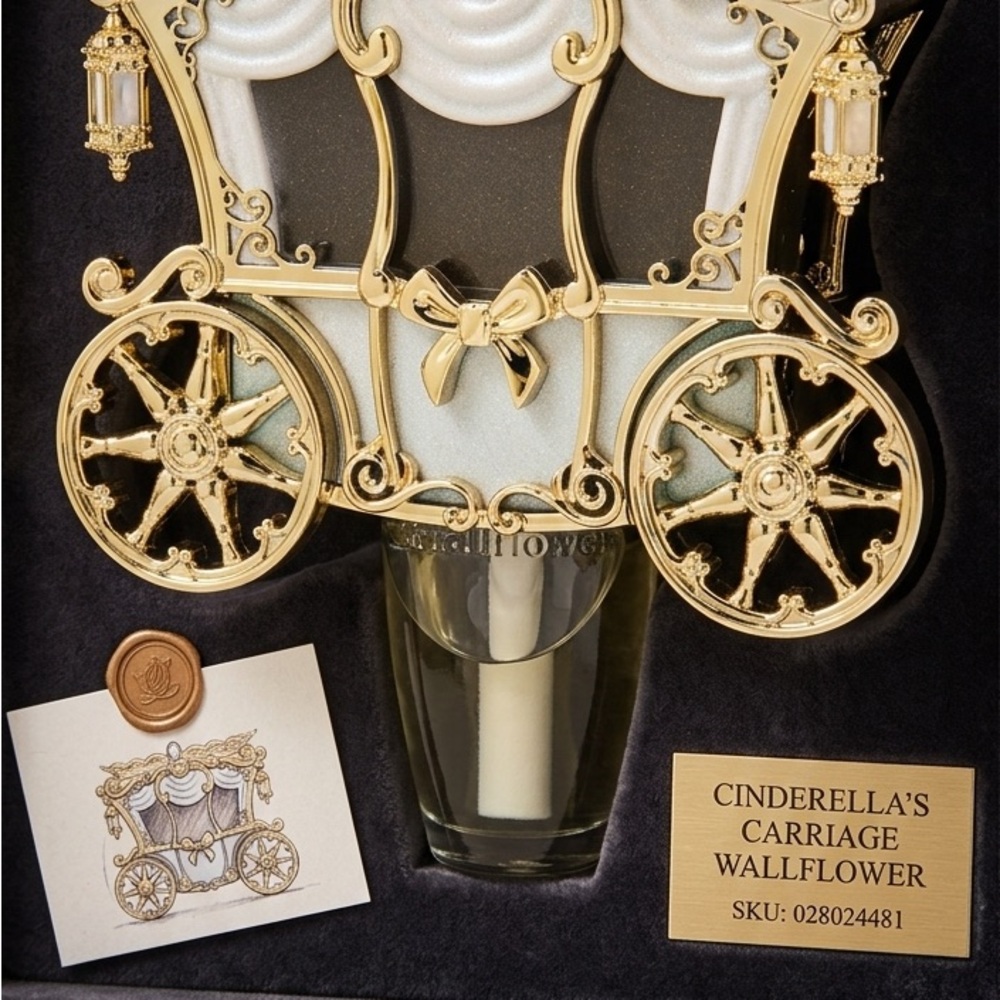 Bath & Body Works Disney Princess Carriage Projector Nightlight Wallflower Plug